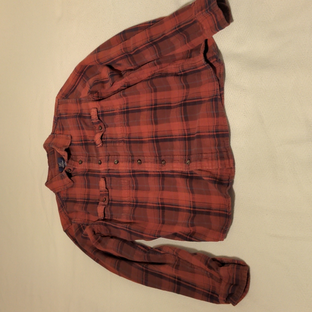 Red/plaid flannel (size small)